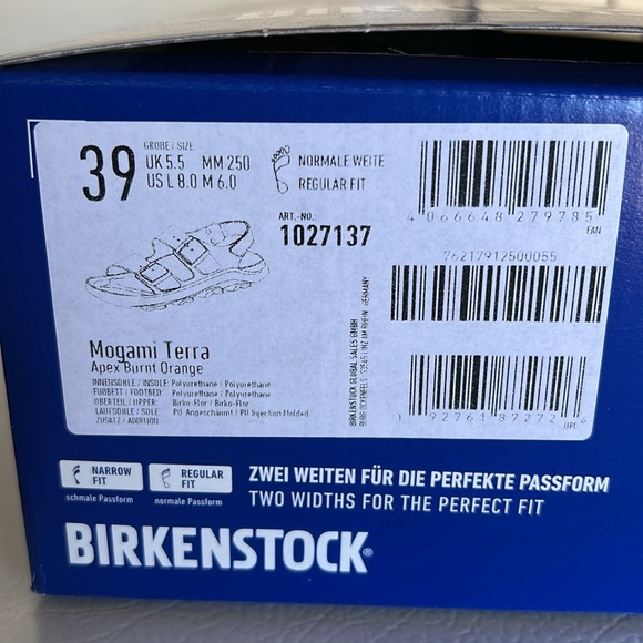 Mogami Terra Birkenstock in Burnt Orange - Picture 11 of 11